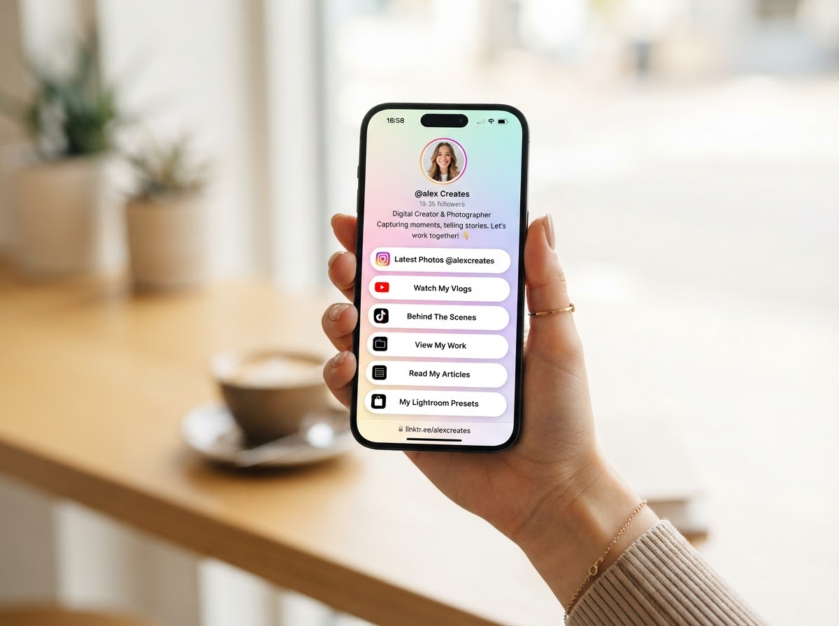 A link-in-bio page brings all your links together in one place