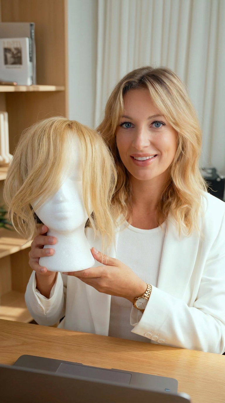 100% Human Hair Customizable Bangs