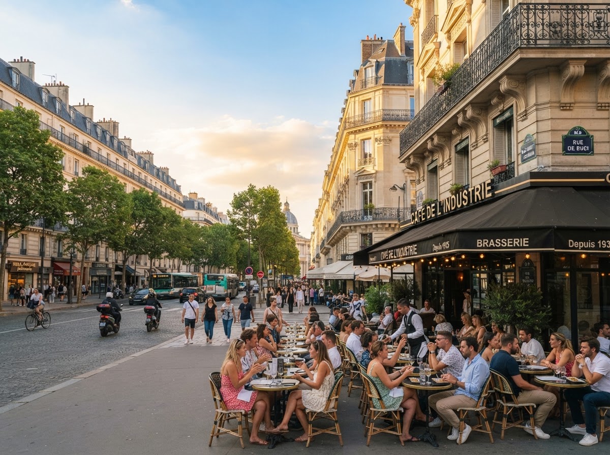 París, Francia — Cafés, boulevares y luz eterna