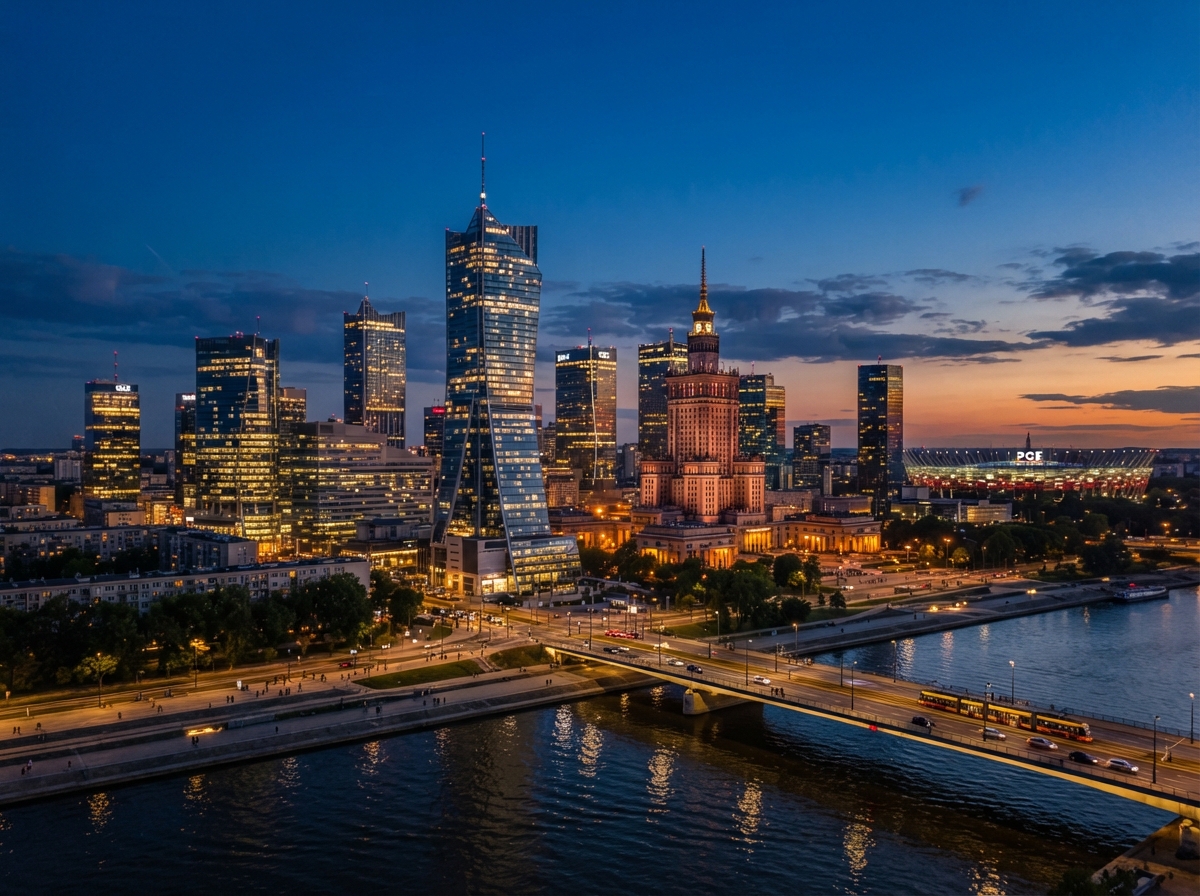 Warsaw, Poland business district