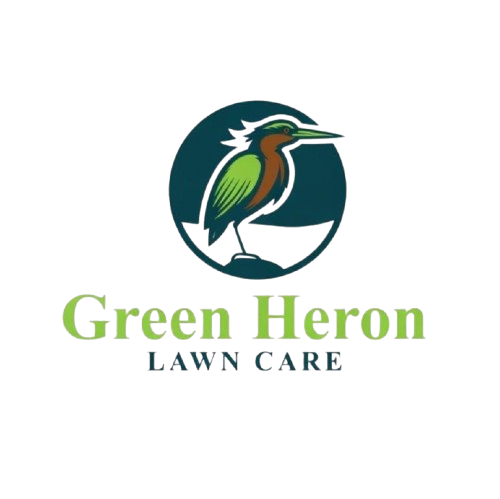 Green Heron Lawn Care Logo