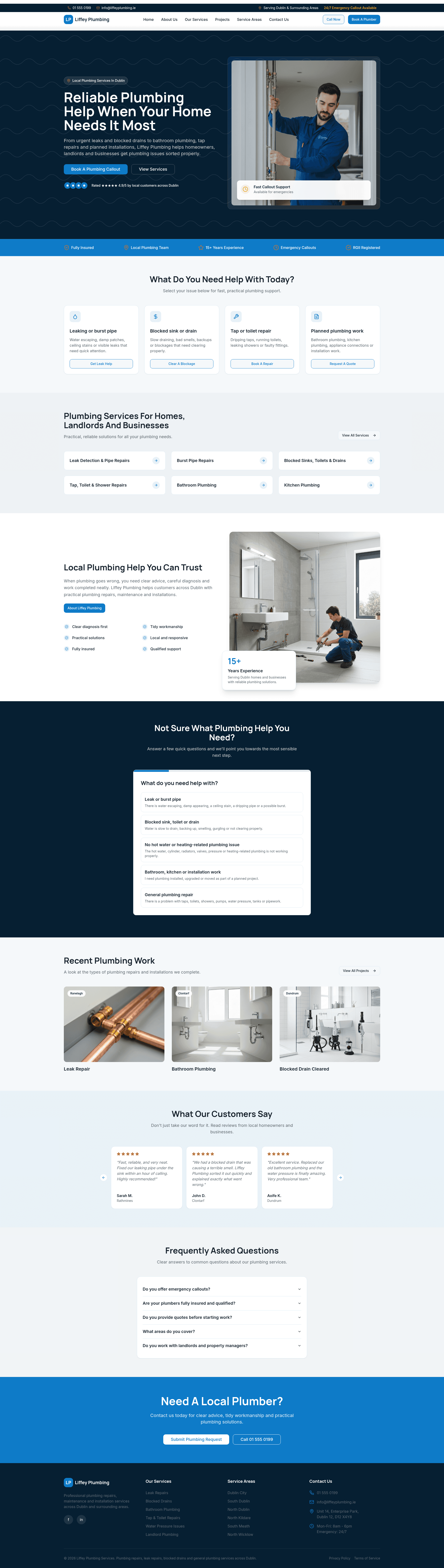 Liffey Plumbing Dublin Design Concept