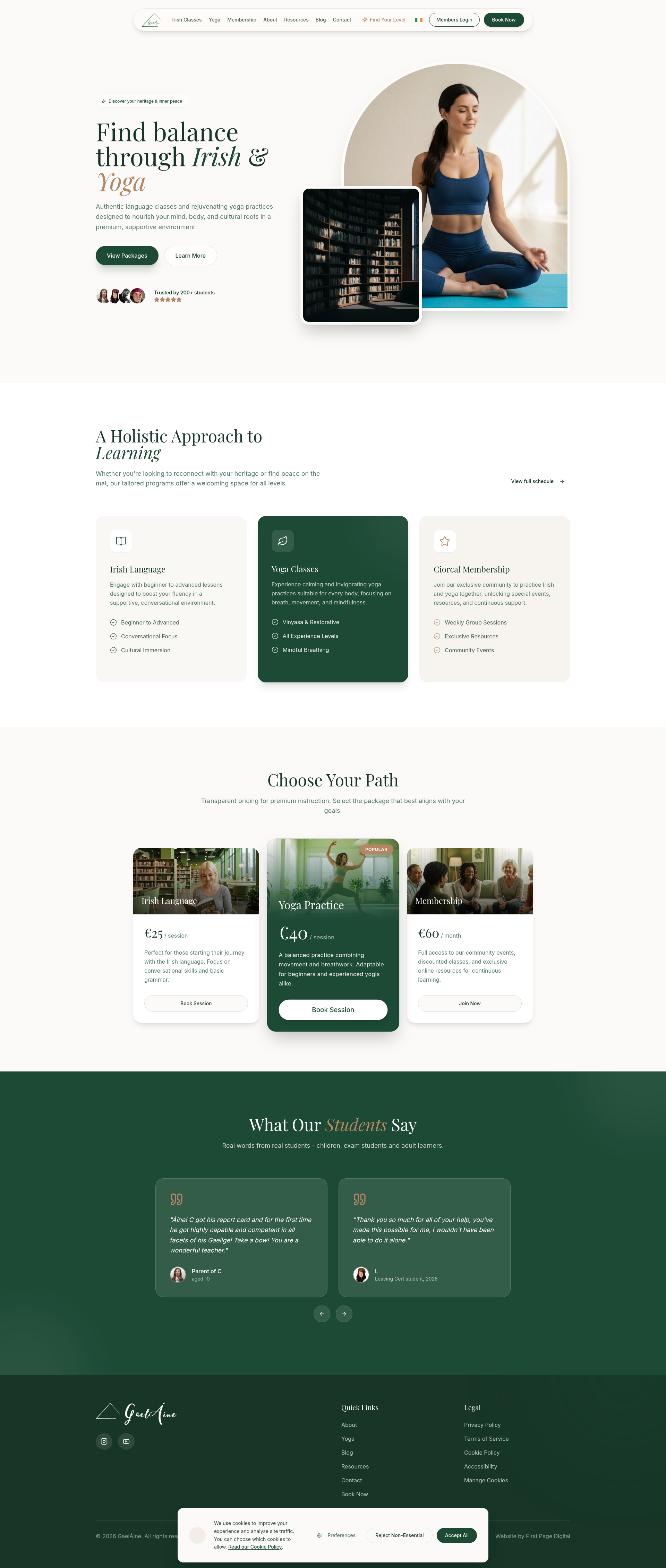 GaelÁine Website Design