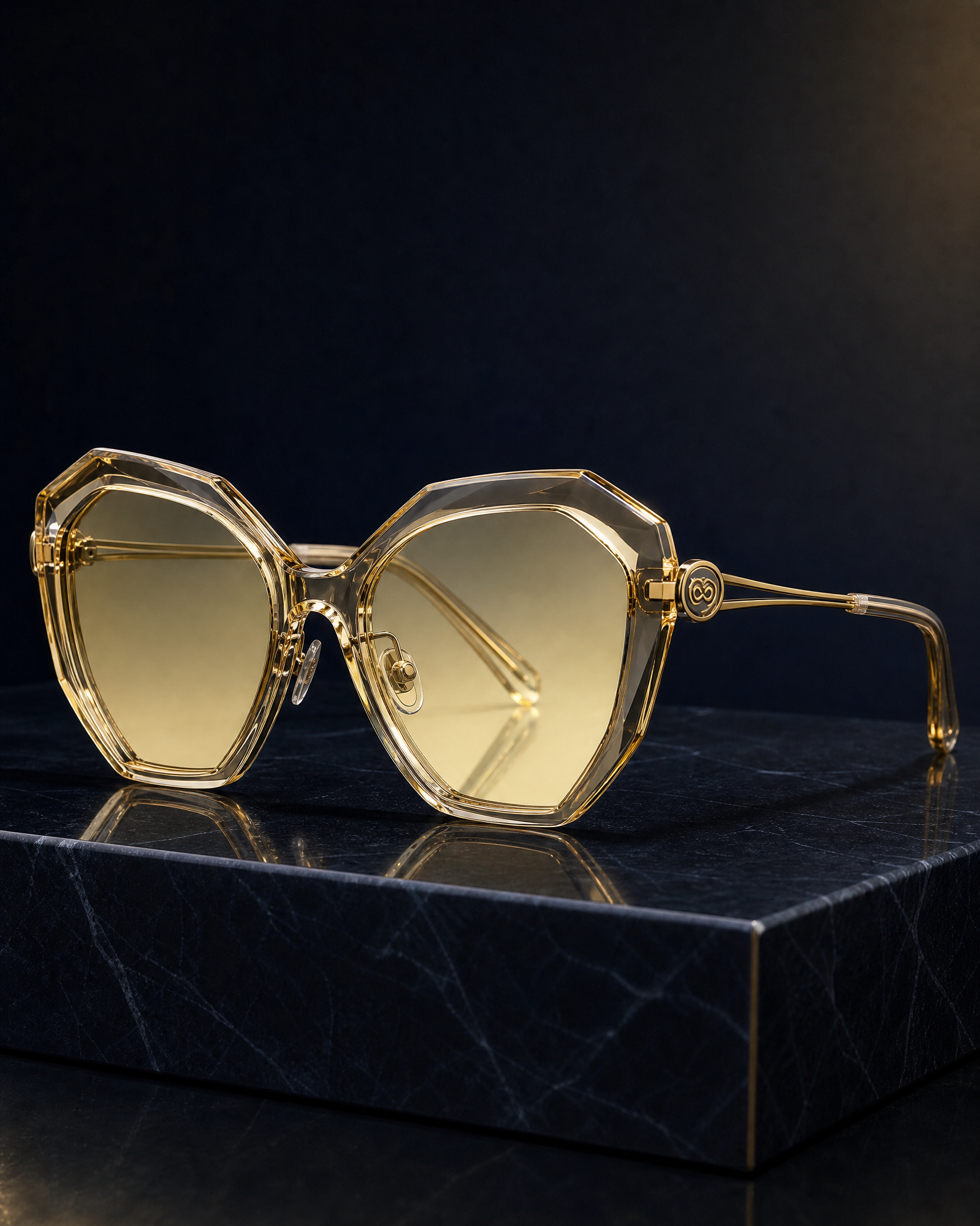 Aura Shield Crystal Geometric Frames