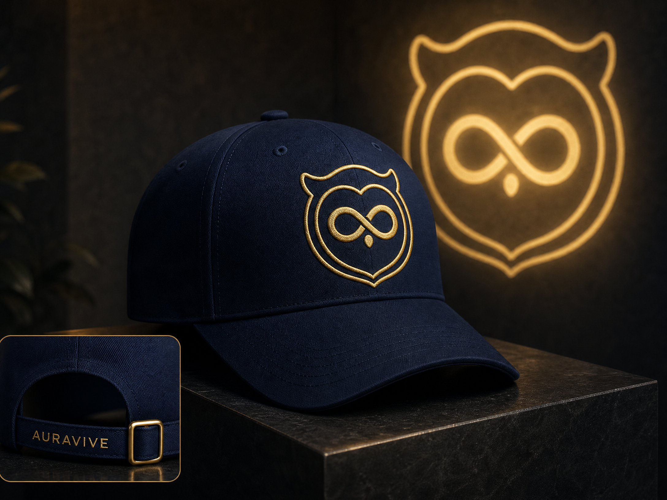 AuraVive Luxury Embroidered Cap