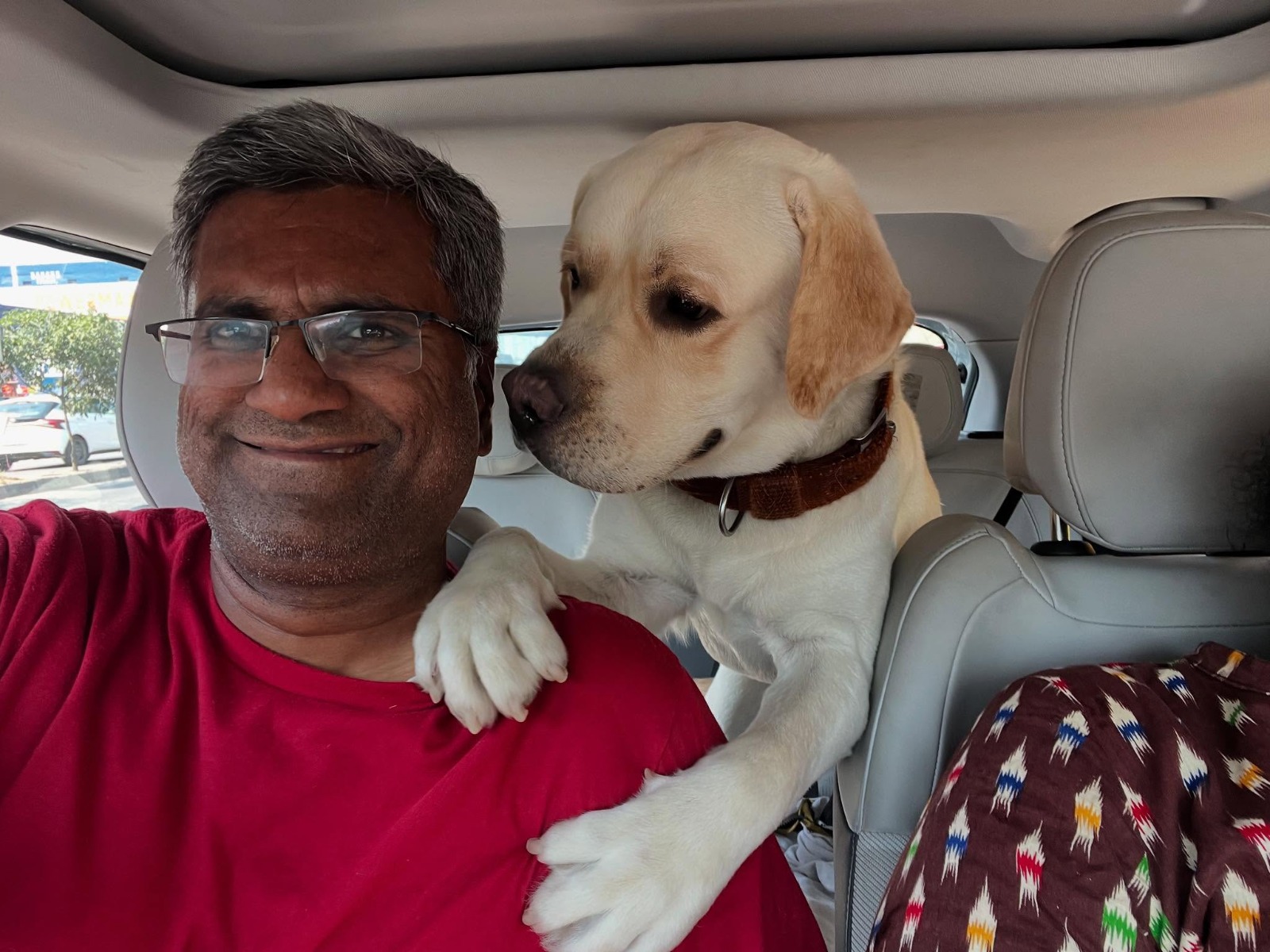 Pet parent with their dog