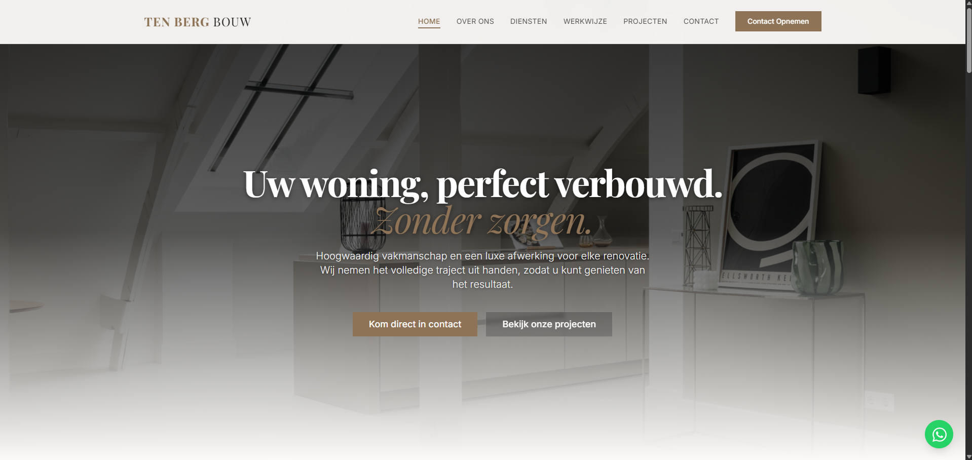 Ten Berg Bouw — Uw woning, perfect verbouwd. Zonder zorgen.