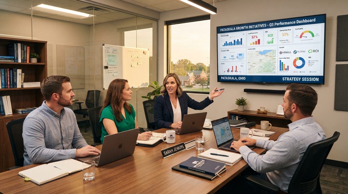 Marketing consultant strategy meeting