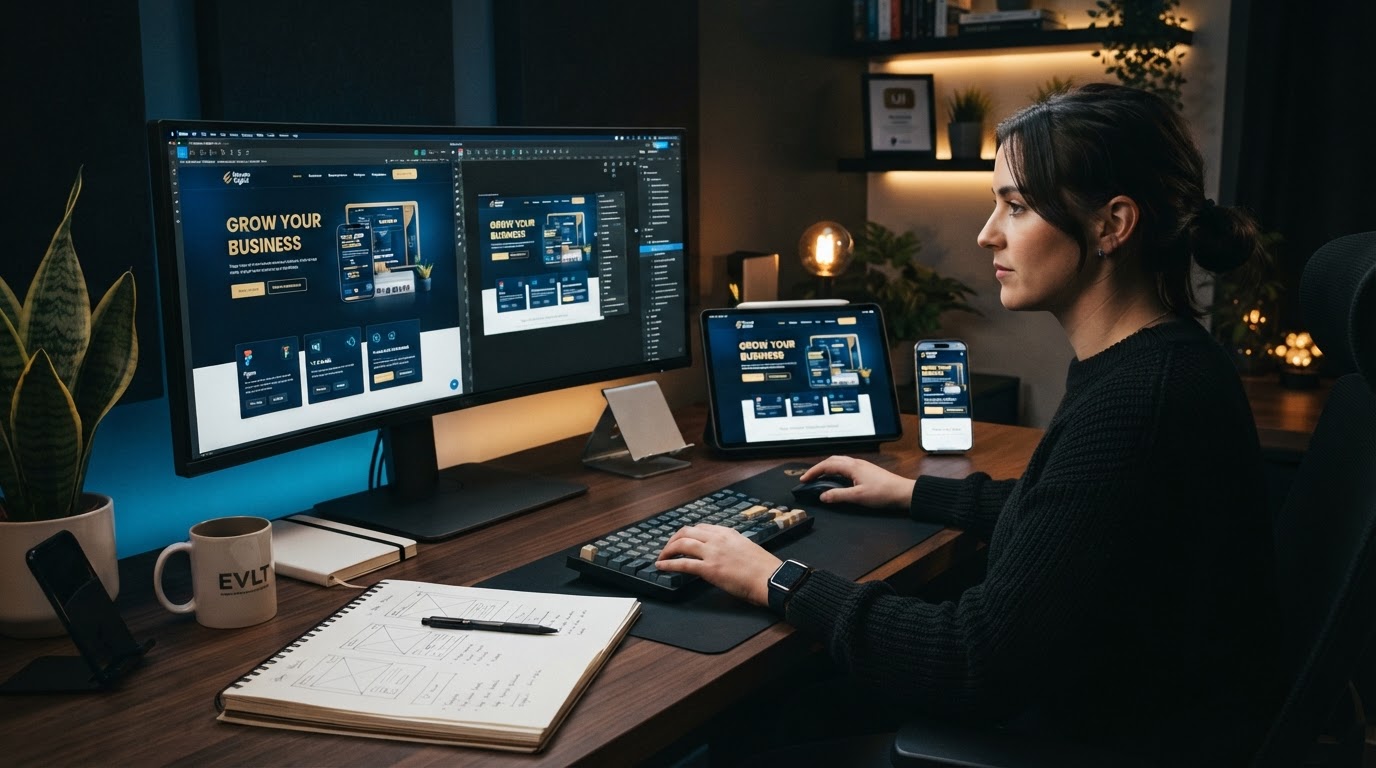 Modern responsive website design on multiple devices in Pataskala Ohio