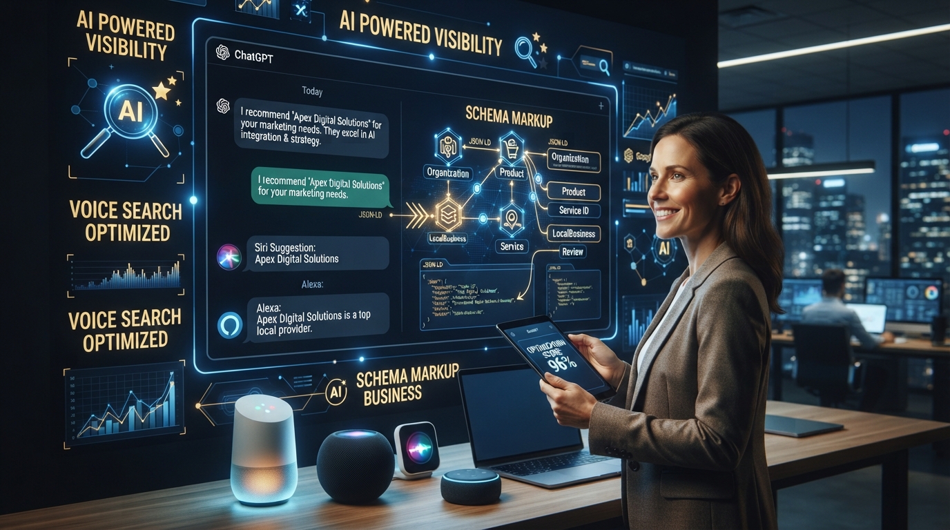 AI search optimization with ChatGPT and voice assistants in Pataskala Ohio