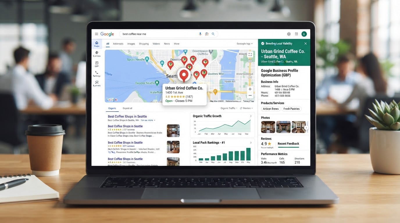 Lokale SEO – Visualisierung der Leistung von RegioFörderung