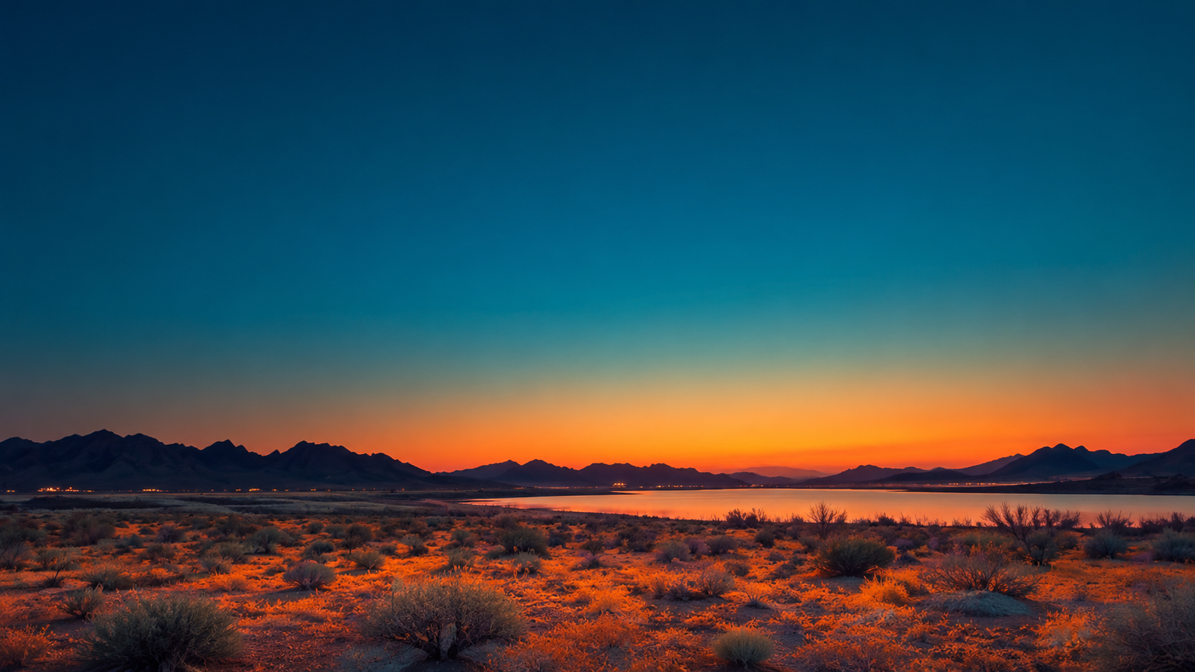 Desert landscape showcase
