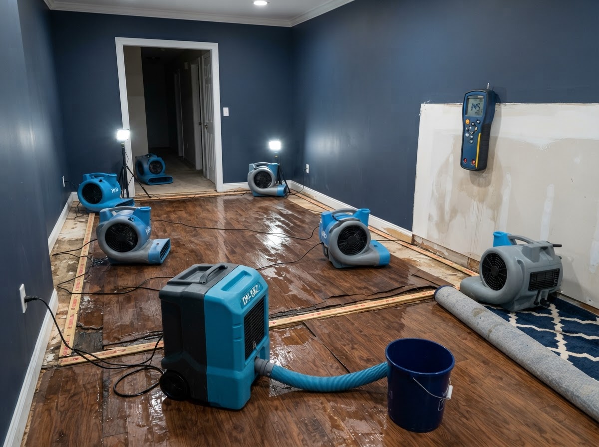 Structural drying and dehumidification in Daytona Beach