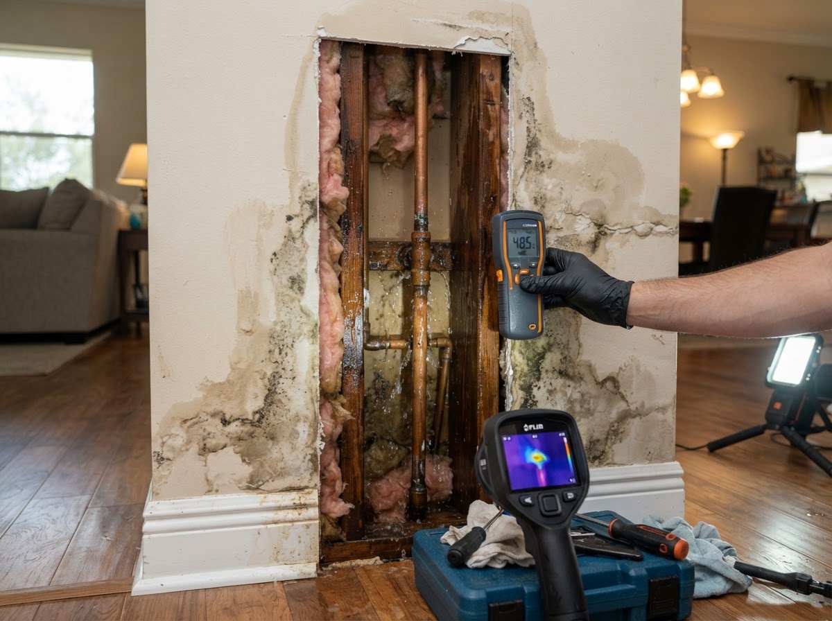Burst pipe and plumbing leak cleanup in Daytona Beach