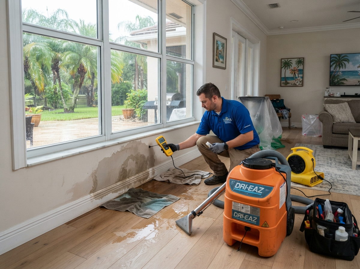 Storm and hurricane water damage restoration near Daytona Beach