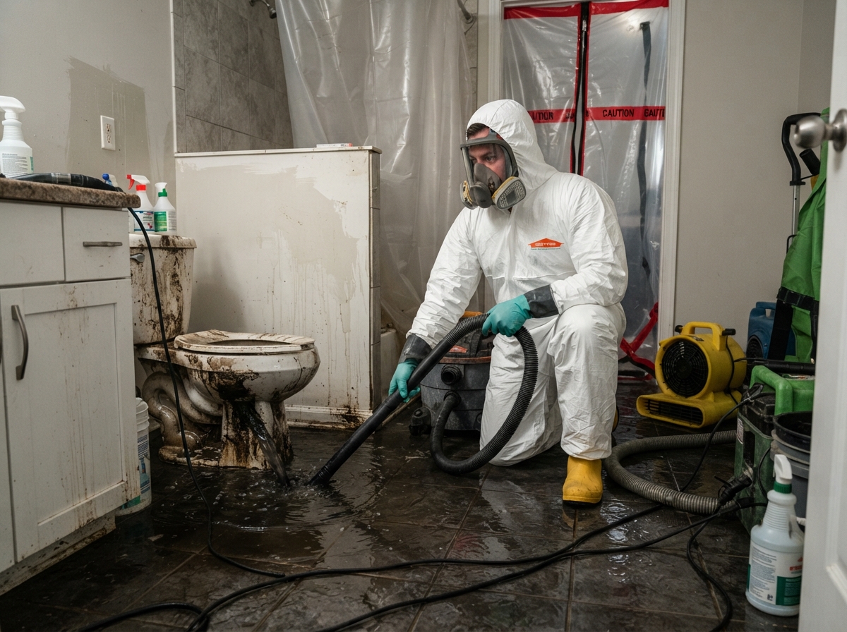 Sewage backup and black water cleanup near Palm Coast Florida