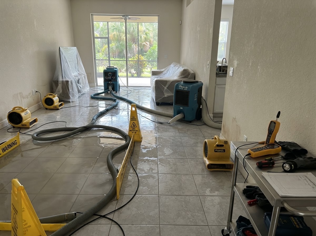 Residential water damage restoration in Palm Coast