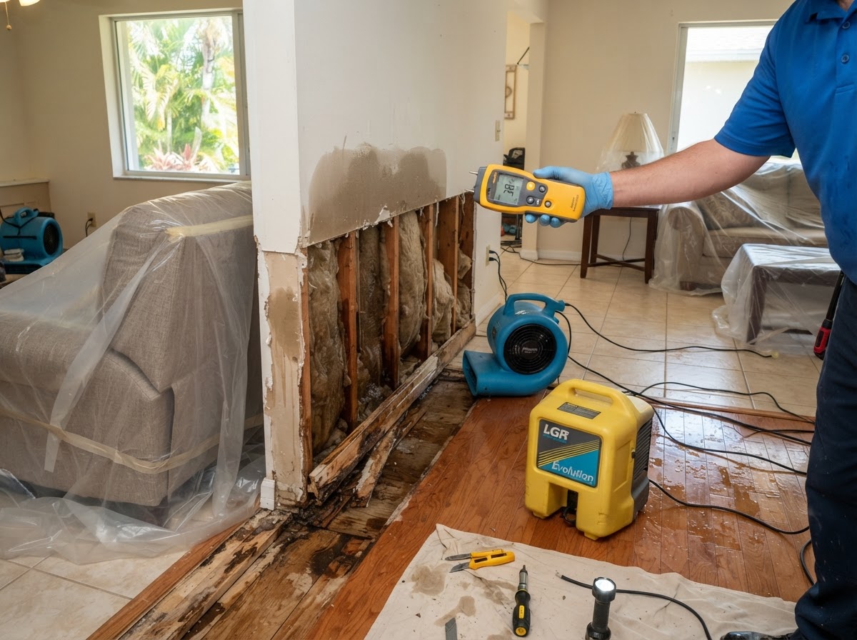Professional water damage cleanup near Palm Coast