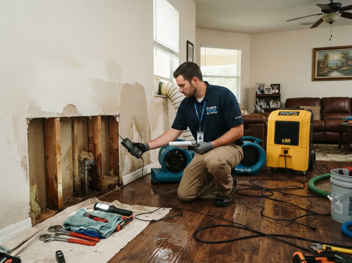 Burst pipe and plumbing leak cleanup in Palm Coast