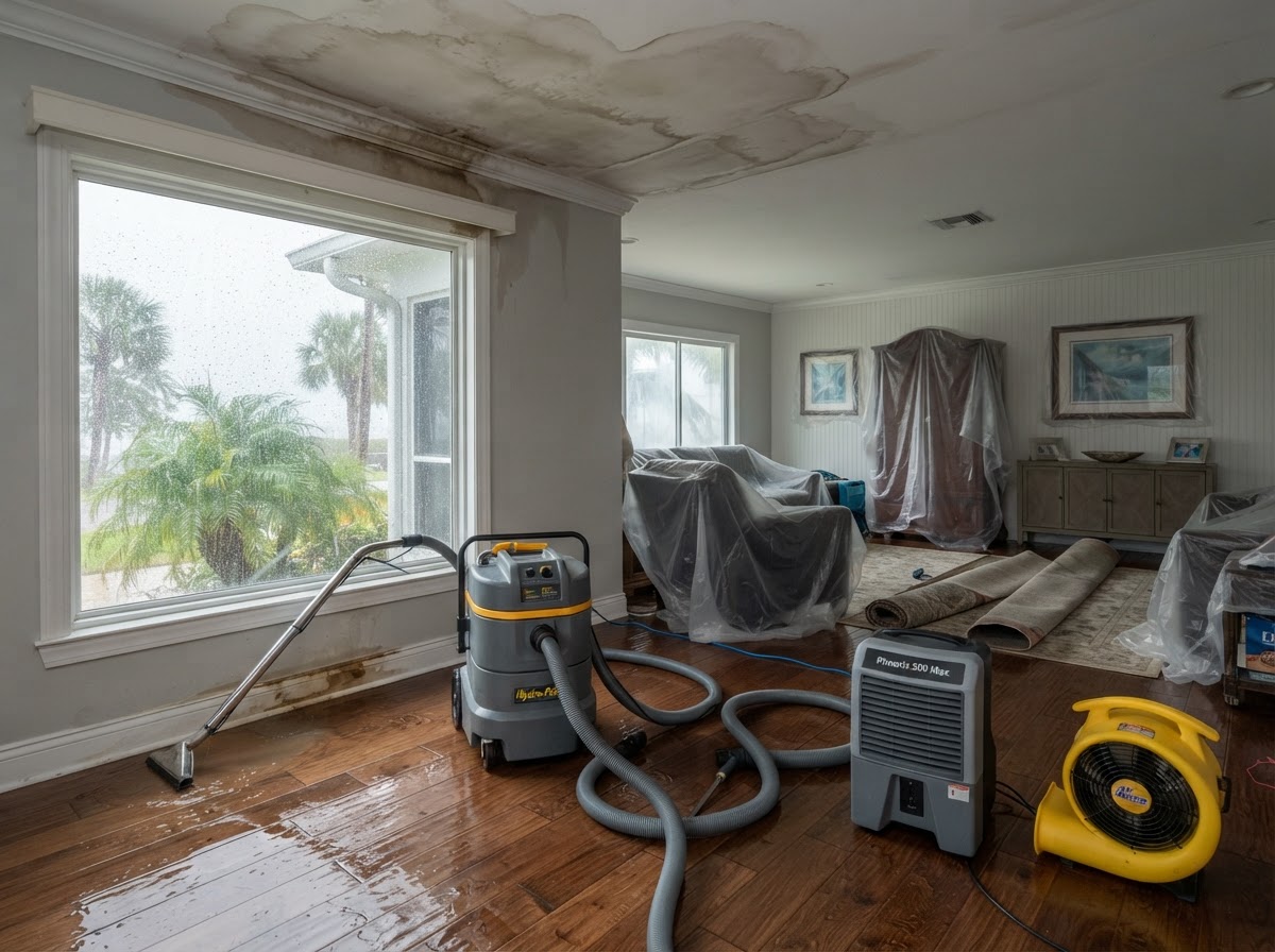 Storm water damage restoration near Palm Coast