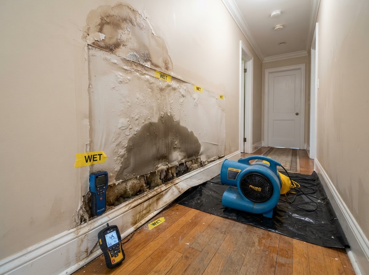 Plumbing leak water cleanup near Palm Coast
