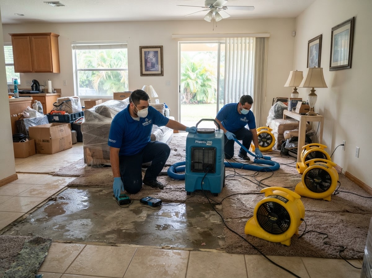 Flood damage cleanup services in Palm Coast Florida