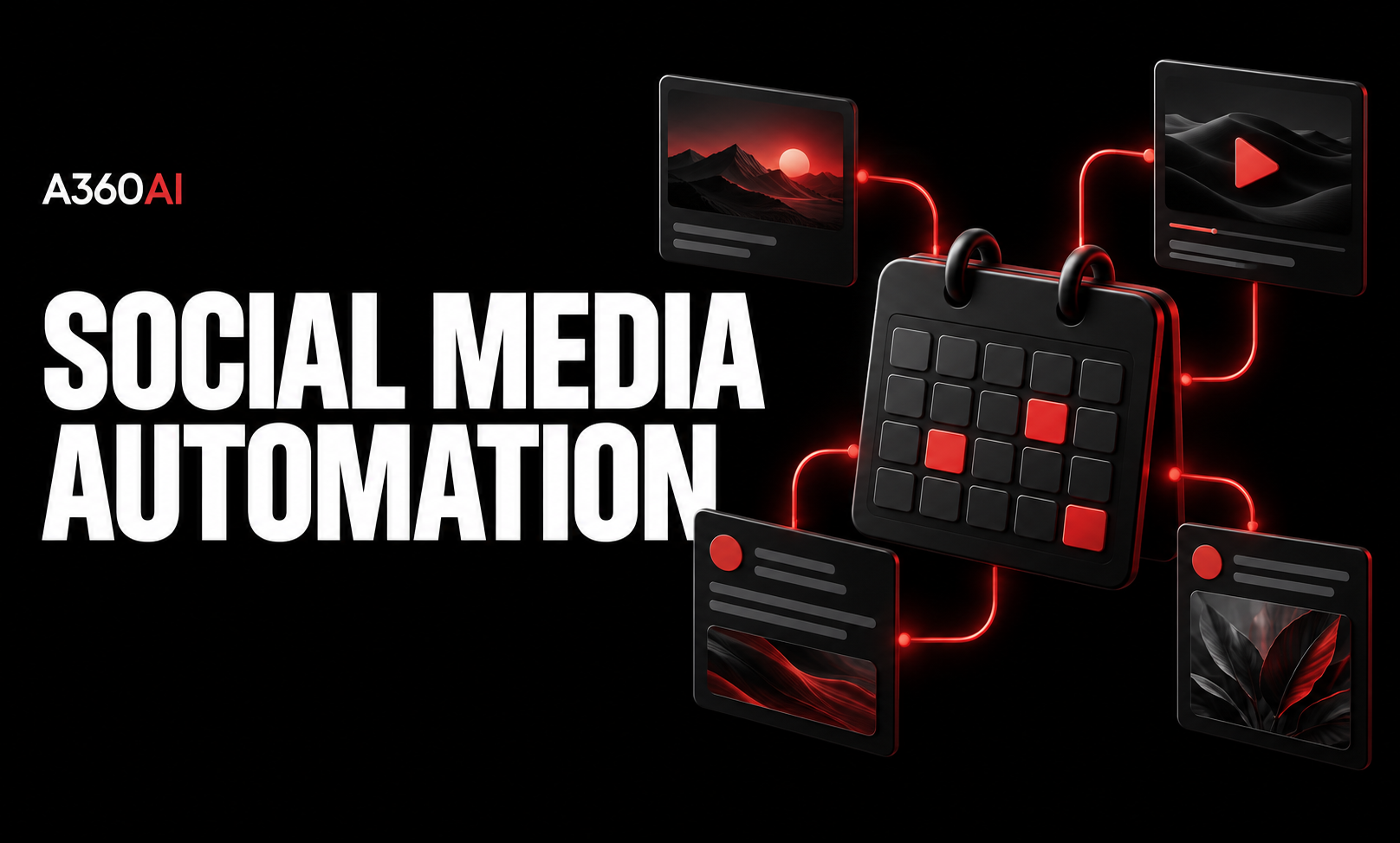 Social Media Content Automation — A360 AI feature showcase