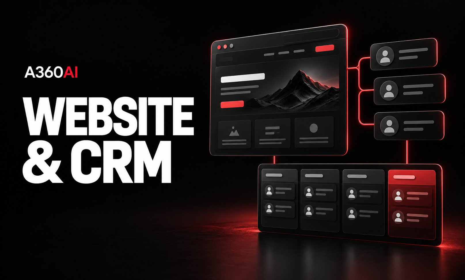 Website & CRM — A360 AI feature showcase