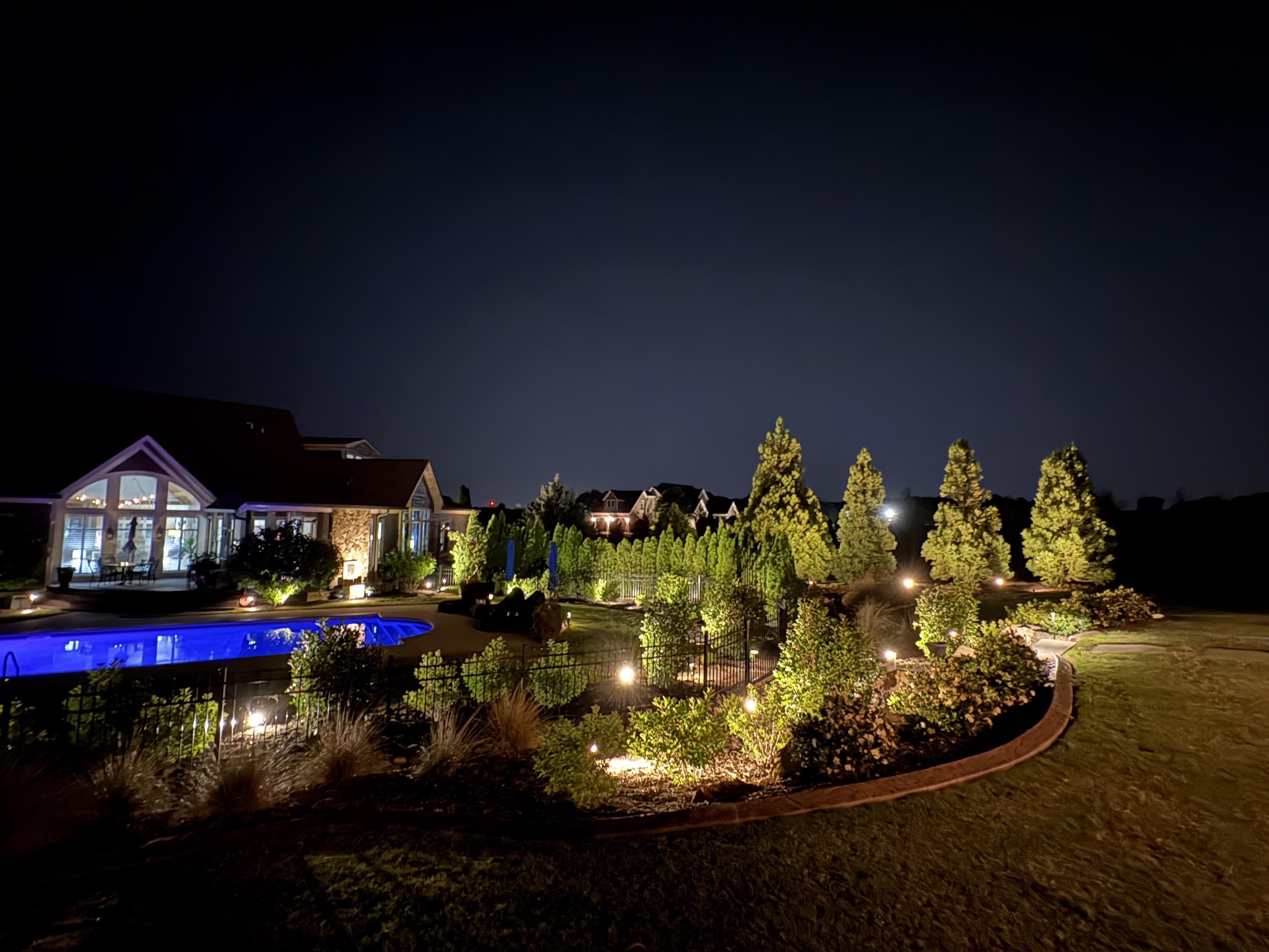 Pathways, Pools & Patios installation by Luminosity Outdoor Lighting in Upstate SC