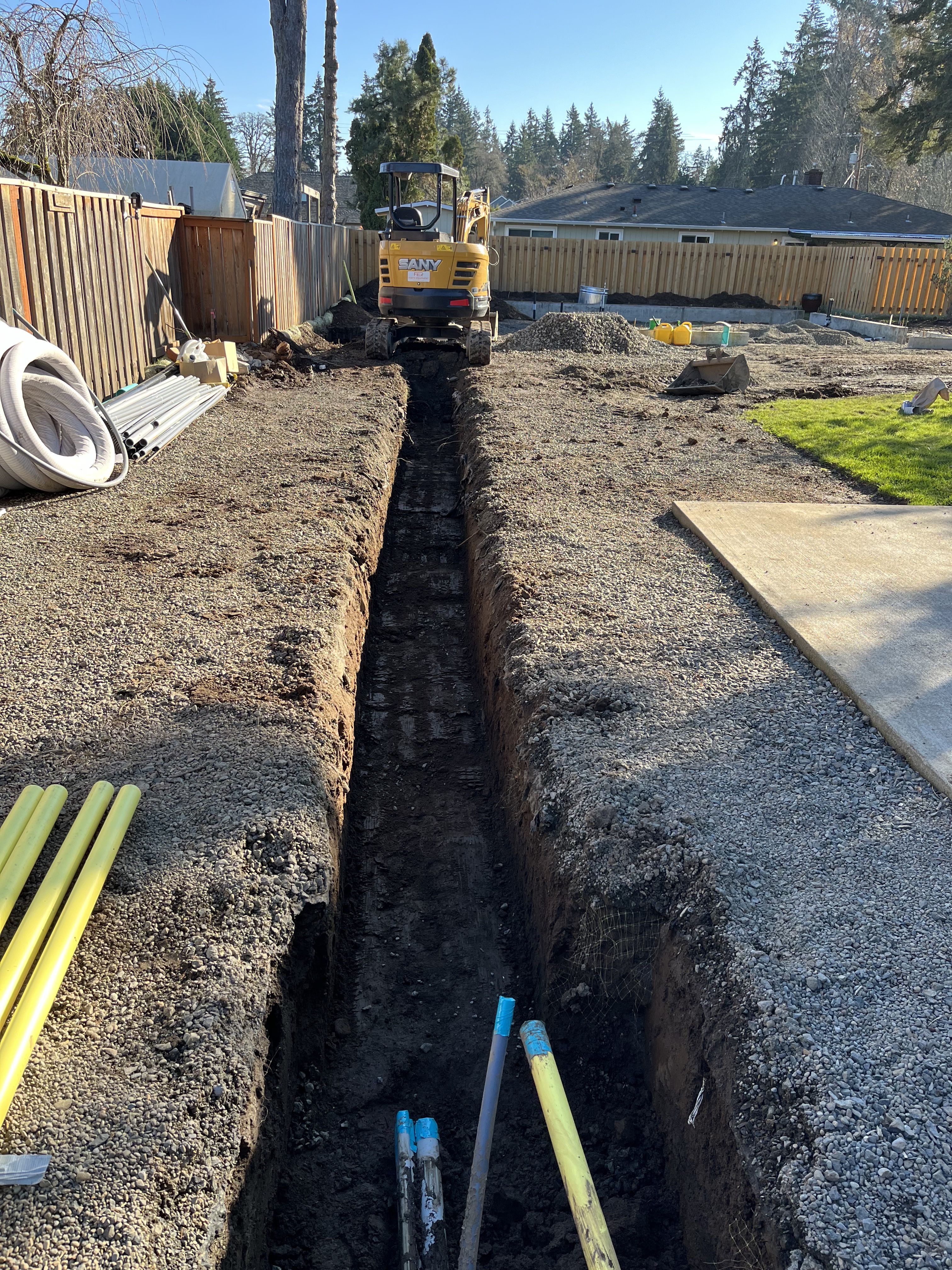 Excavation — Utility & drainage trench excavation — representative project image