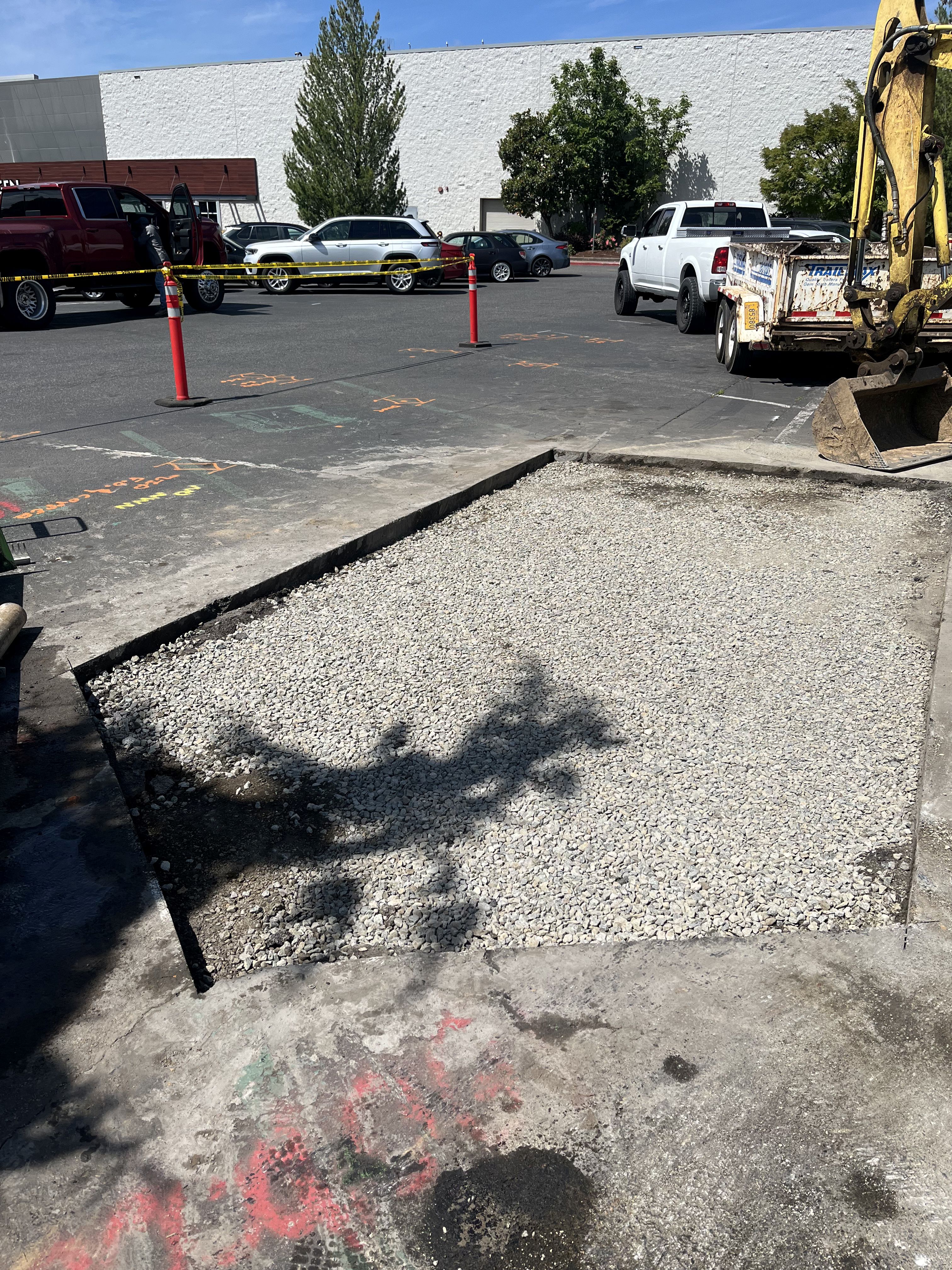 Excavation — Asphalt repair excavation & aggregate subgrade leveling — representative project image