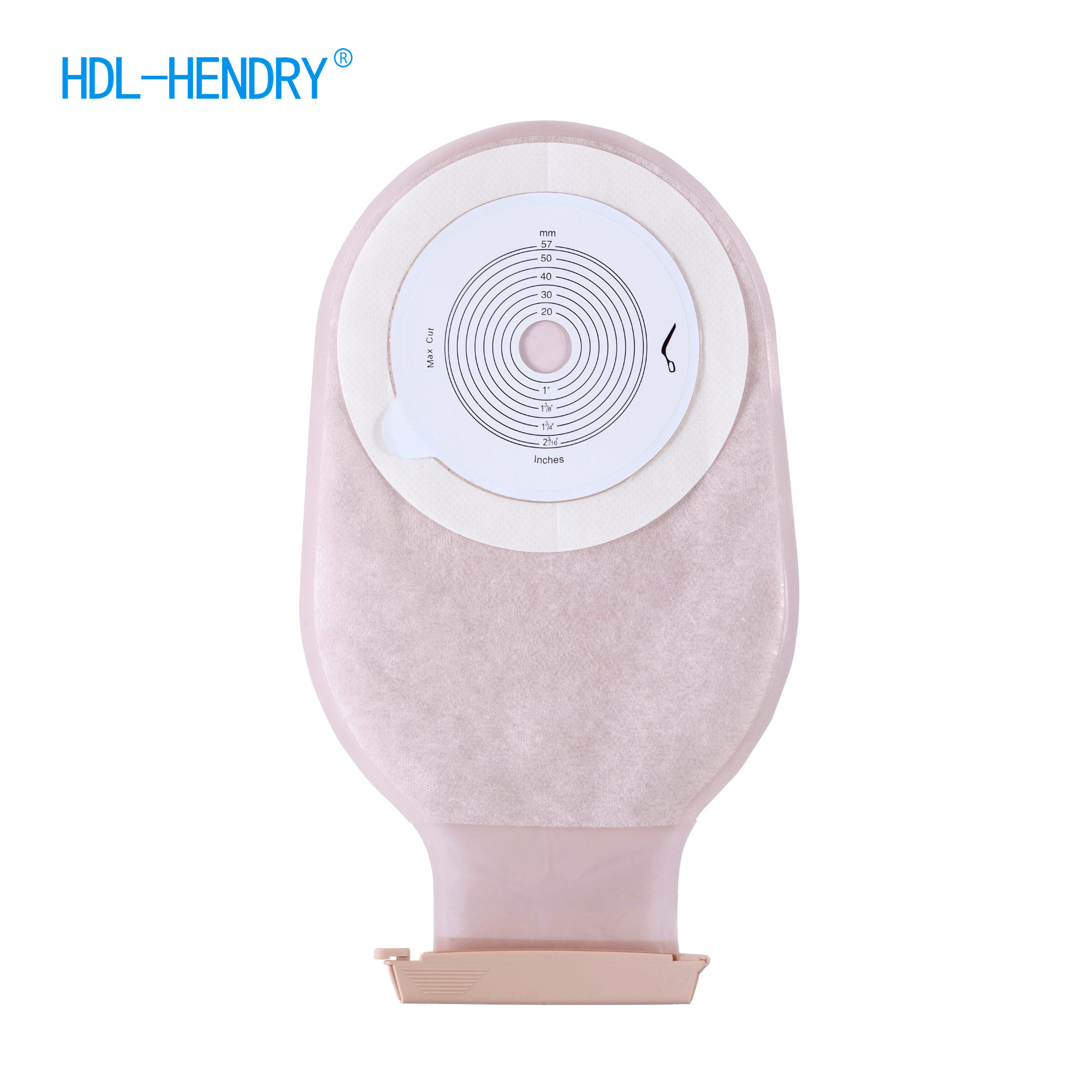 Bolsa de ostomía HDL 1105 - Bolsa drenable de una pieza con cierre integrado