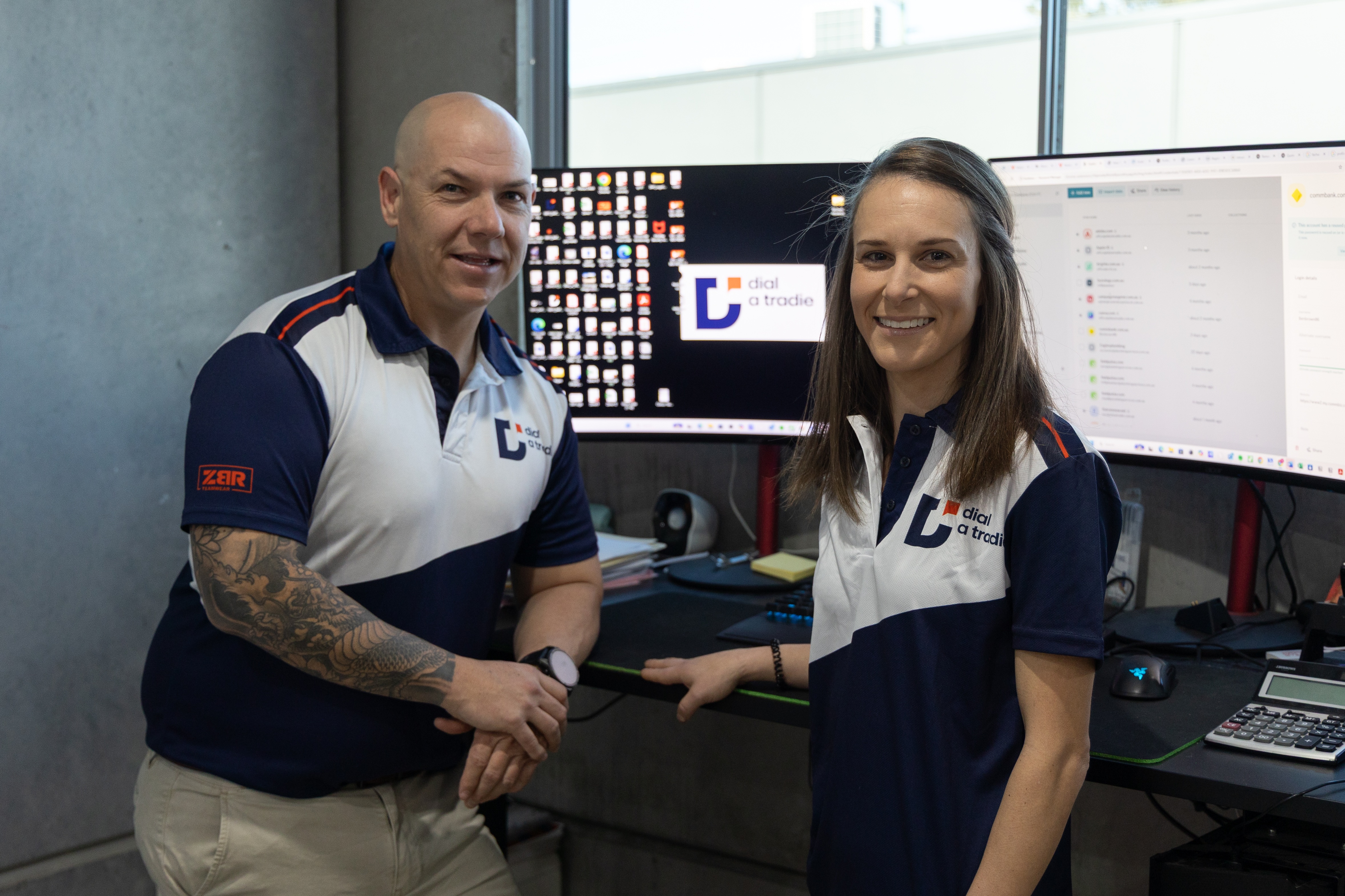 Coast Plumber team at the dispatch and bookings desk