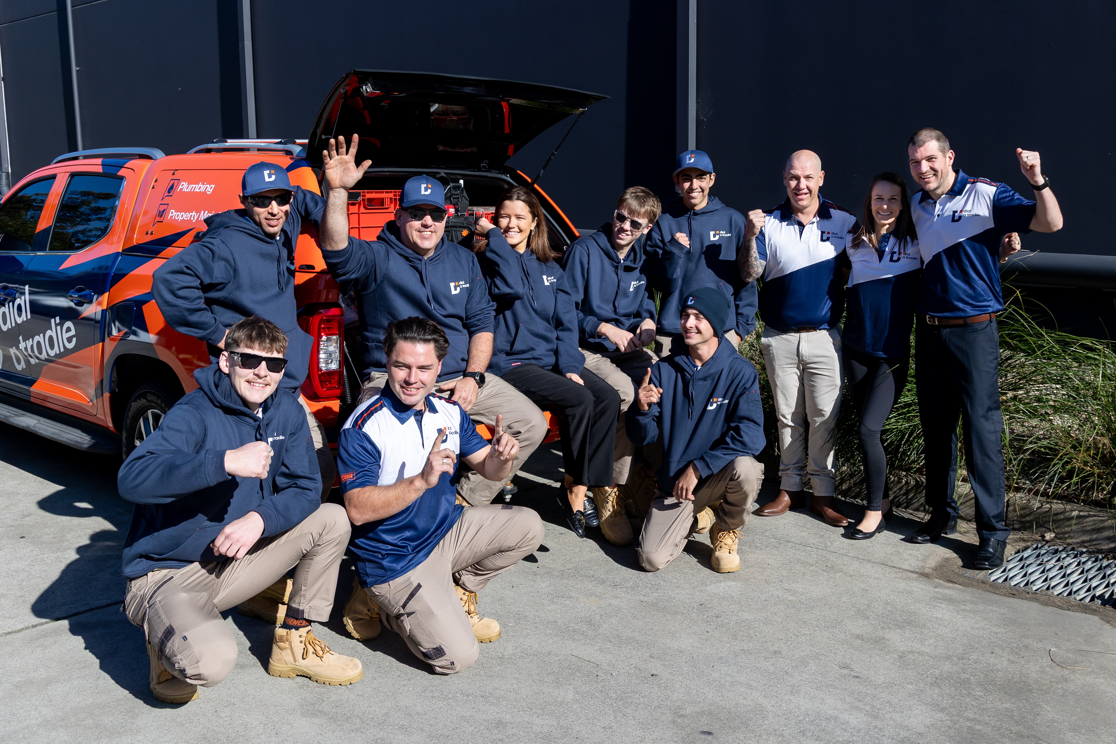 Dial A Tradie Coast Plumber fleet and team on the Central Coast