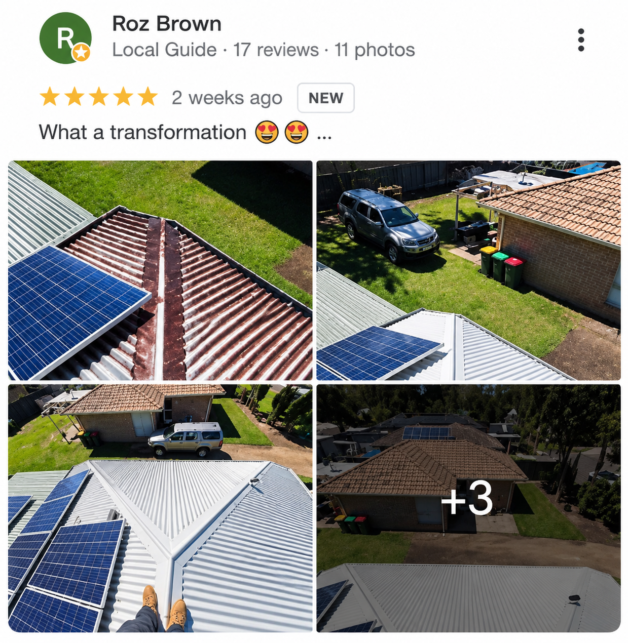 Roz Brown Google review