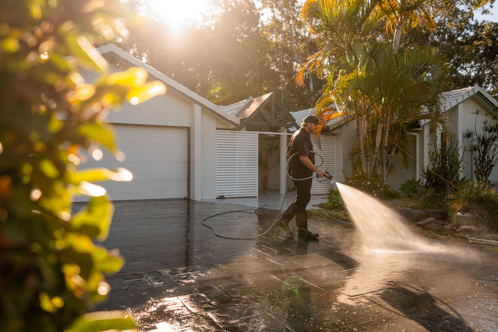 Driveways & Patios — after ZOLB pressure washing