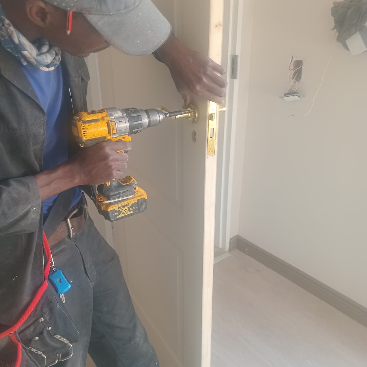Door handle and lock installation by JMT handyman