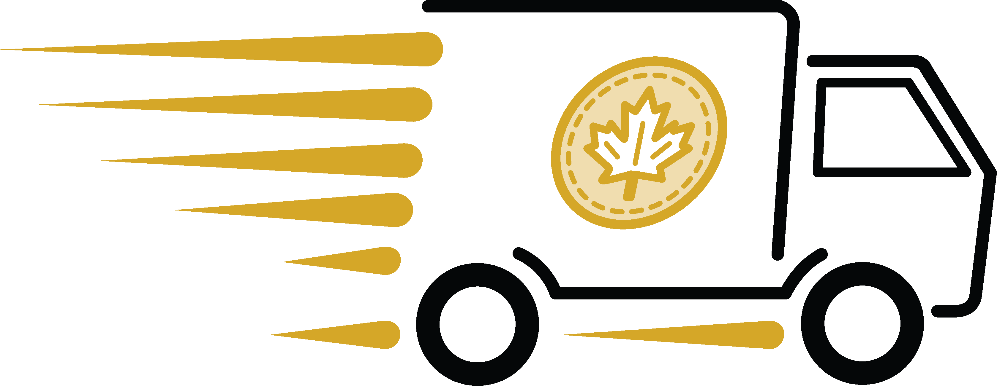 Golden Delivery truck