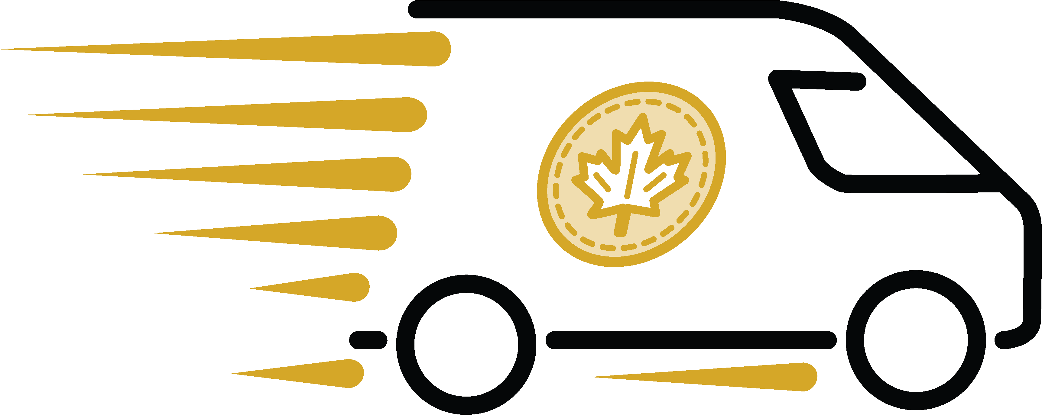 Golden Delivery van