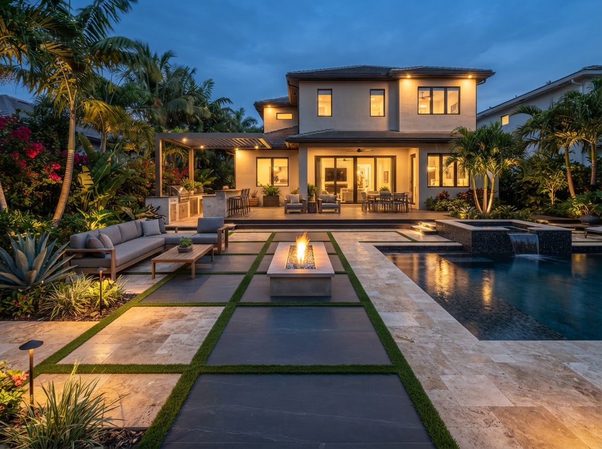 Patio Pavers and Synthetic Turf