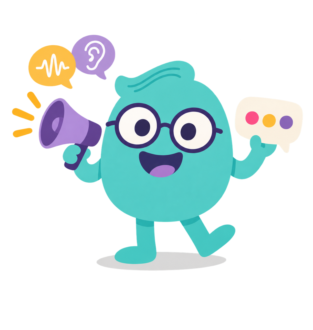 Personaje ilustrado de Fonoaudiología TeOcupas