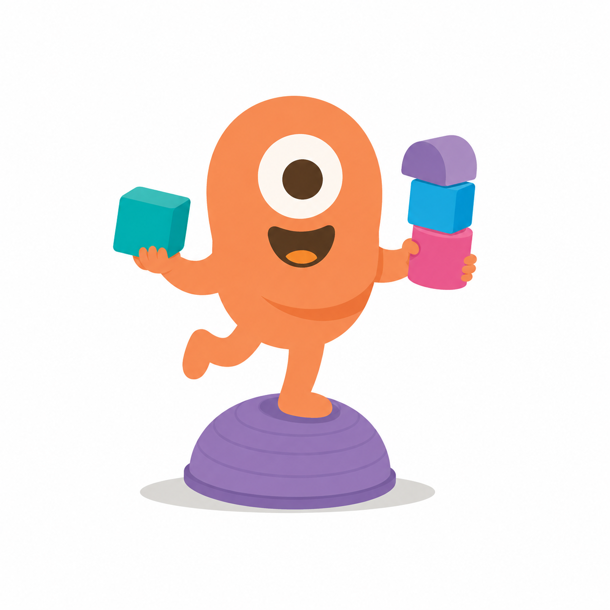 Personaje ilustrado de Terapia Ocupacional TeOcupas