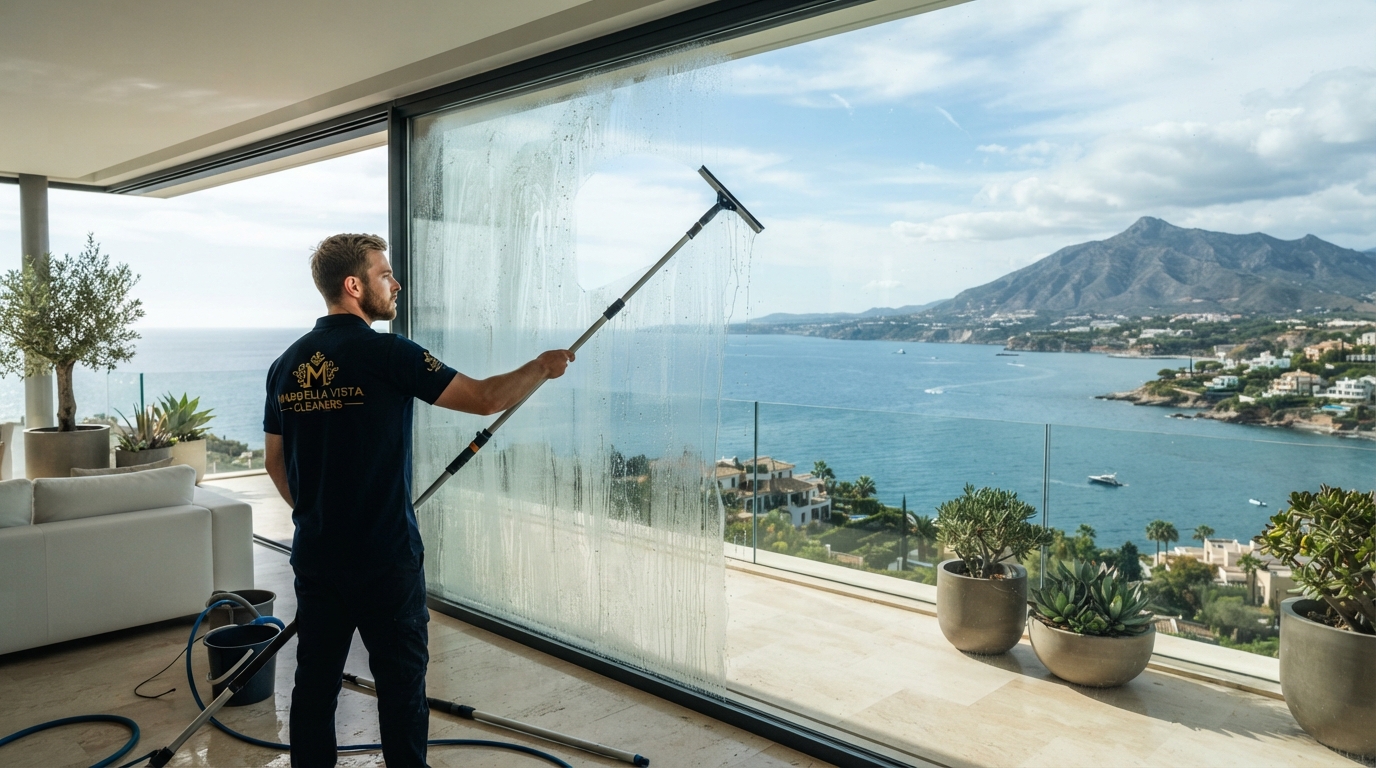 Cómo limpiar ventanas con vista al mar sin que el salitre vuelva en dos días