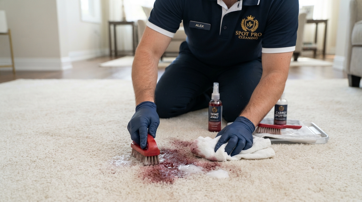 Cómo quitar manchas de vino de una alfombra