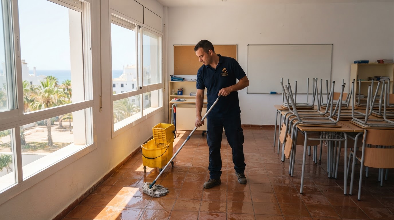 Limpieza de colegios en verano: la ventana que no se puede fallar