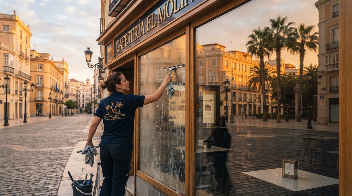 Cómo mantener el escaparate de tu local en Málaga impecable