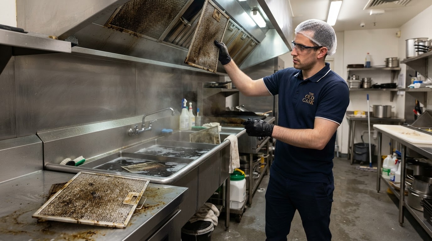 Desengrasar la cocina de un bar sin estropear el acero