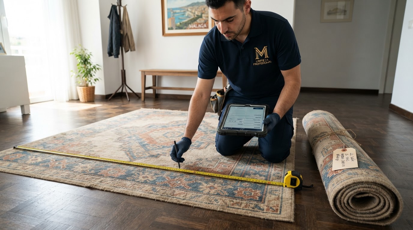 Cuánto cuesta limpiar una alfombra en Málaga y qué incluye
