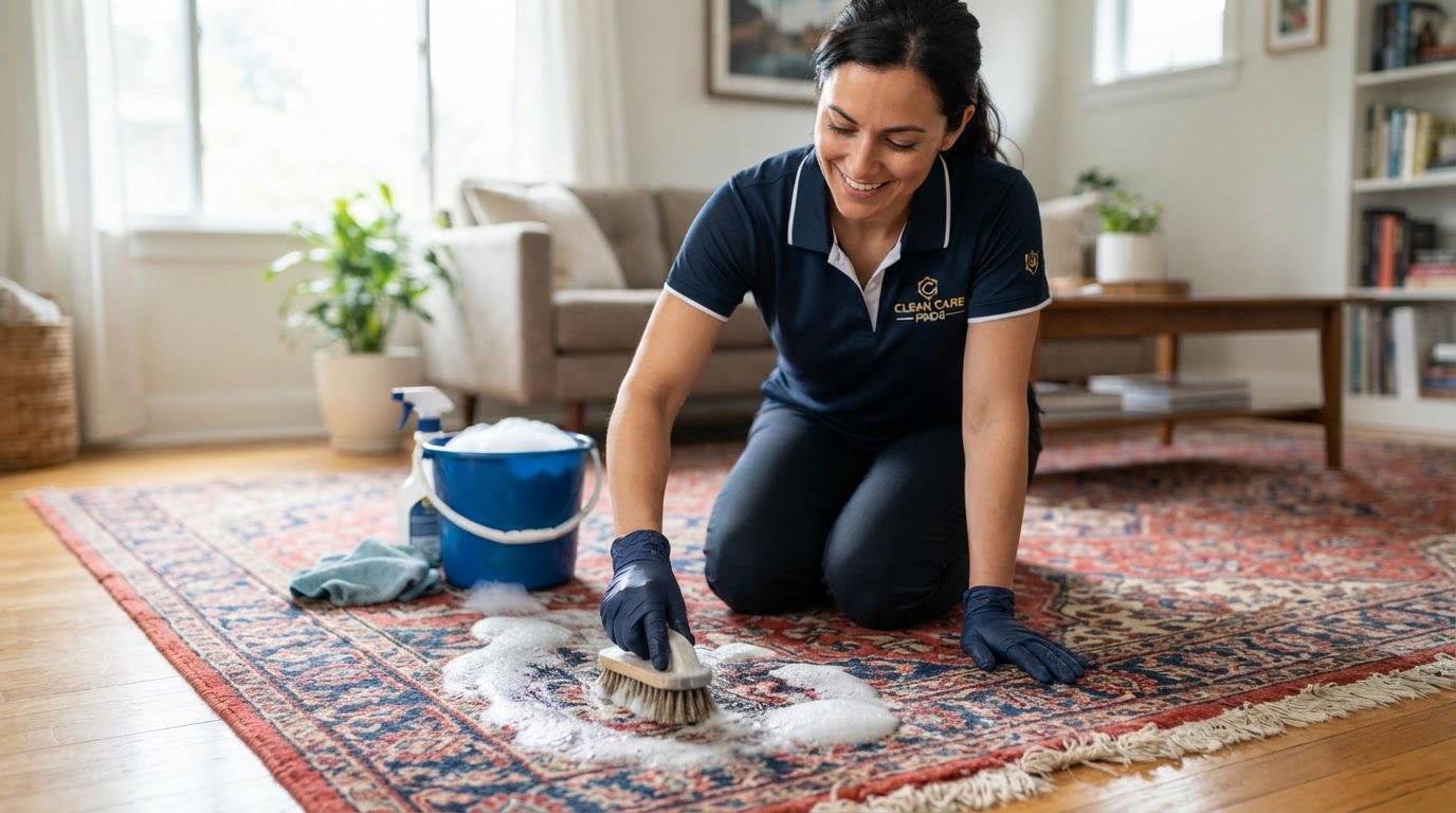 Cómo limpiar una alfombra en casa sin máquina, paso a paso