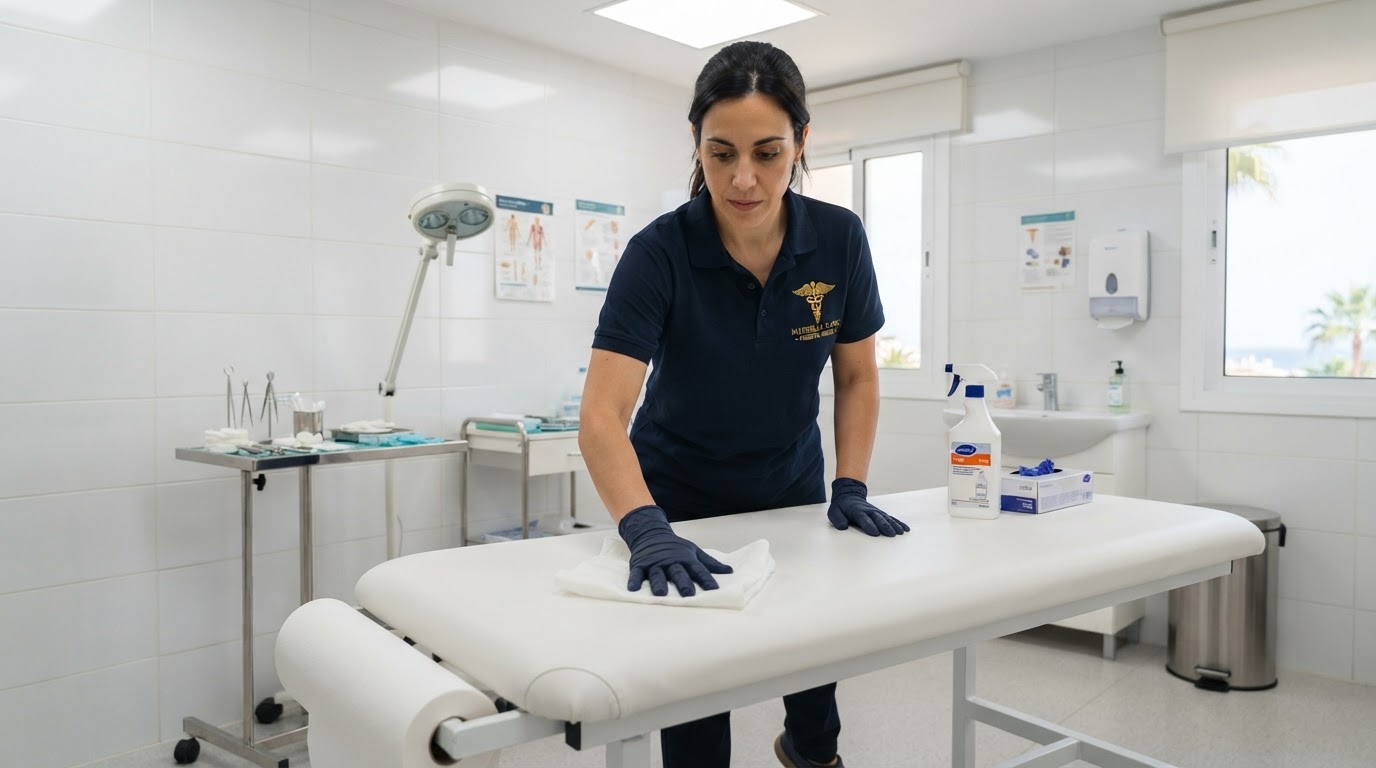 Desinfección de clínicas en Marbella: protocolo y productos